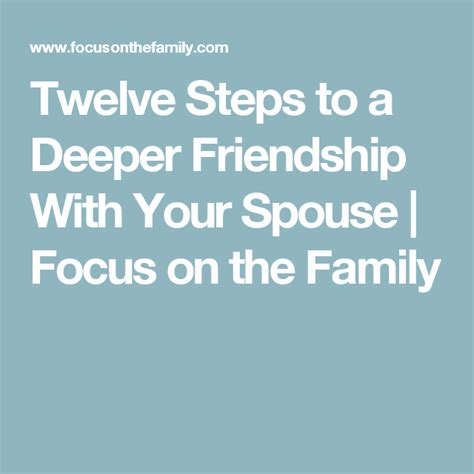 my wife and friend|Twelve Steps to a Deeper Friendship With Your Spouse.